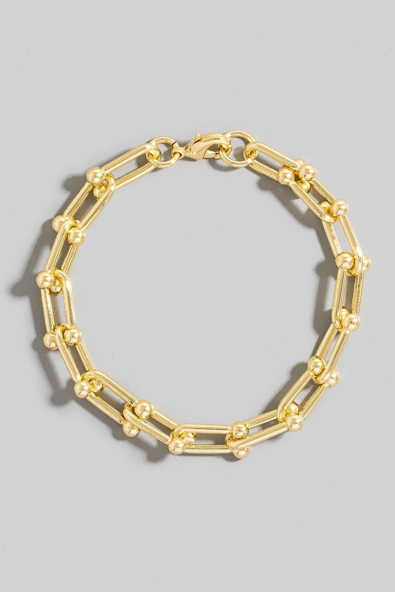 Narrow U Chain Link Bracelet