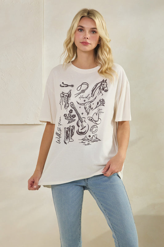 Horse Country Girl Graphic Top