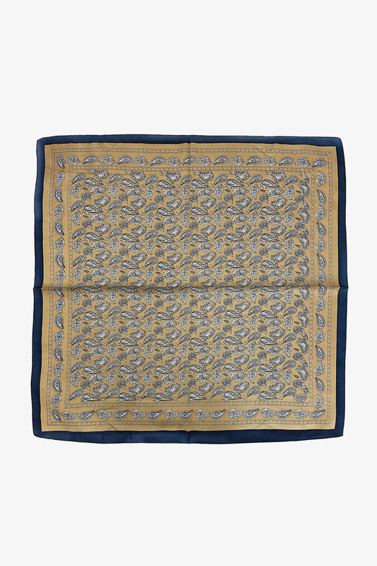 Monochrome Paisley Teardrop Scarf