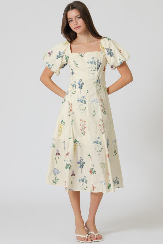 My Inner Soul Blooms Midi Dress