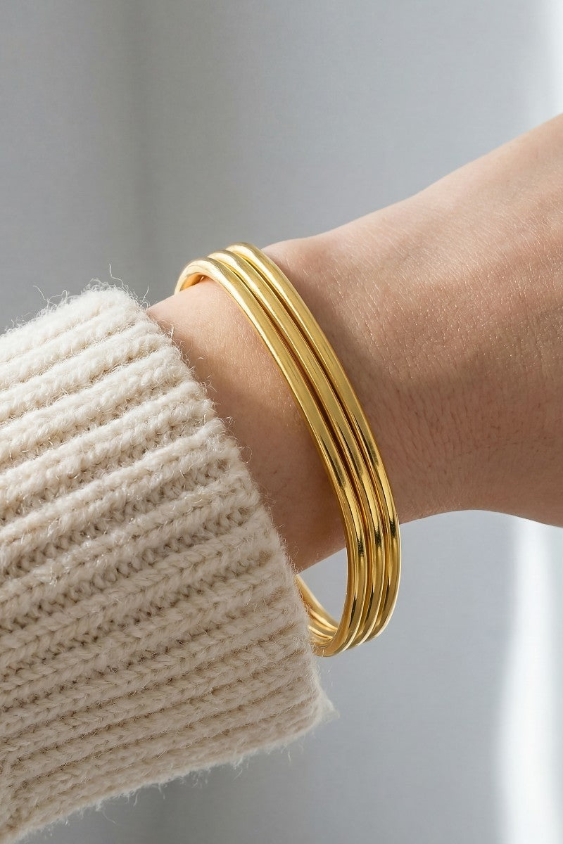 Minimalist Gold Cuff Bracelet (Copy)