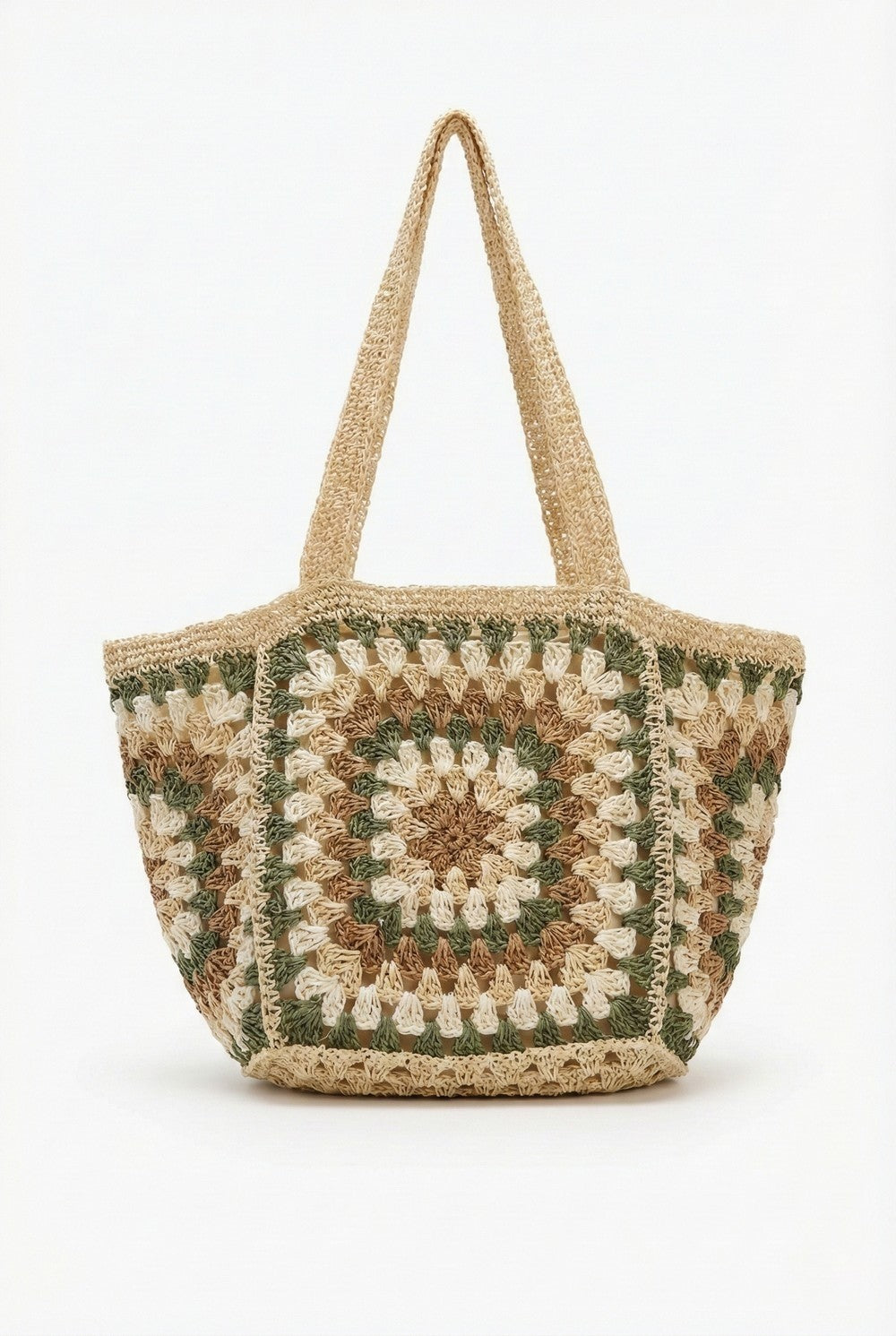 Paradise Square Pattern Tote Bag