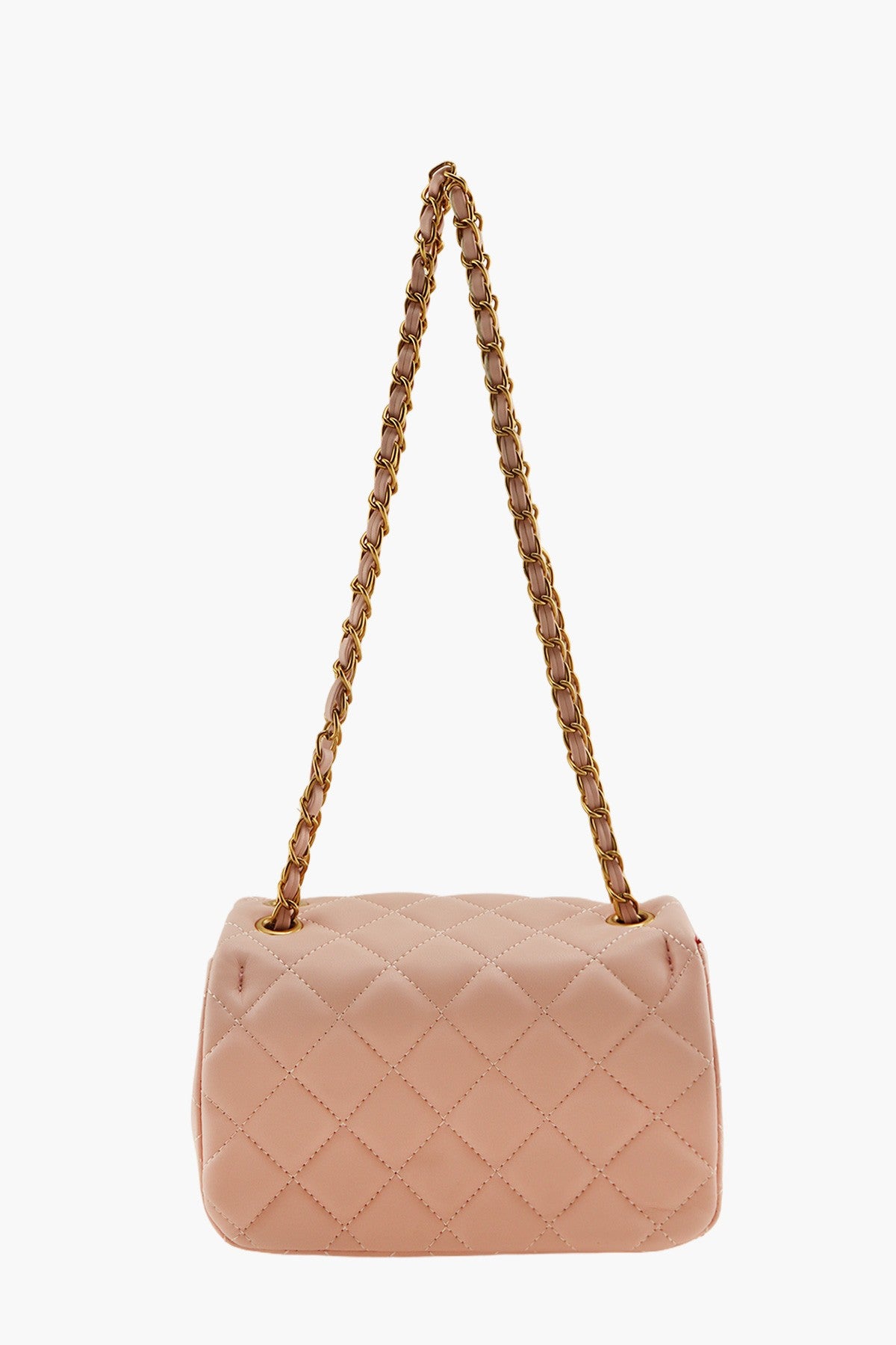 Diamond Quilted Logo Crossbody Bag