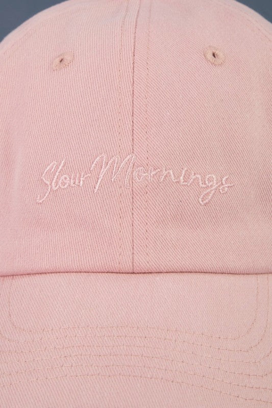 Slow Mornings Cap