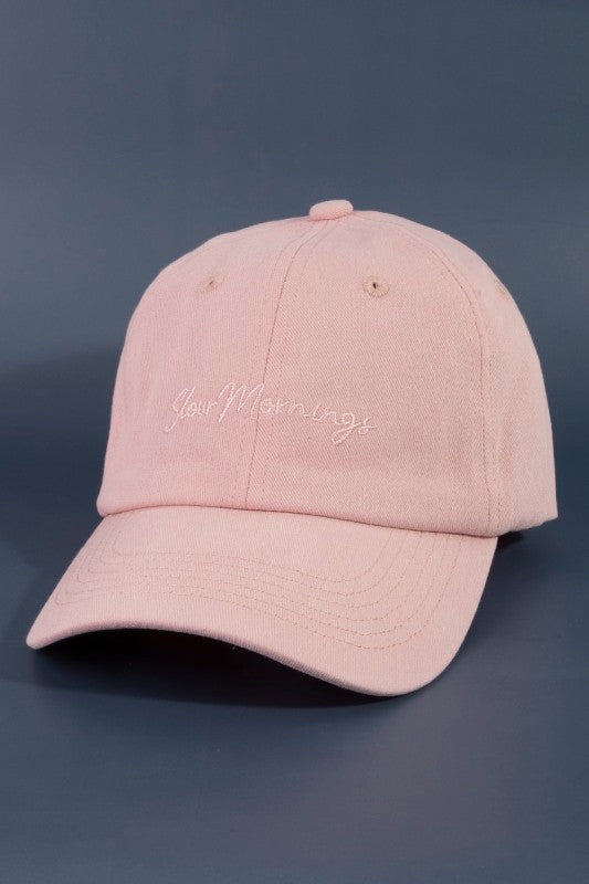 Slow Mornings Cap