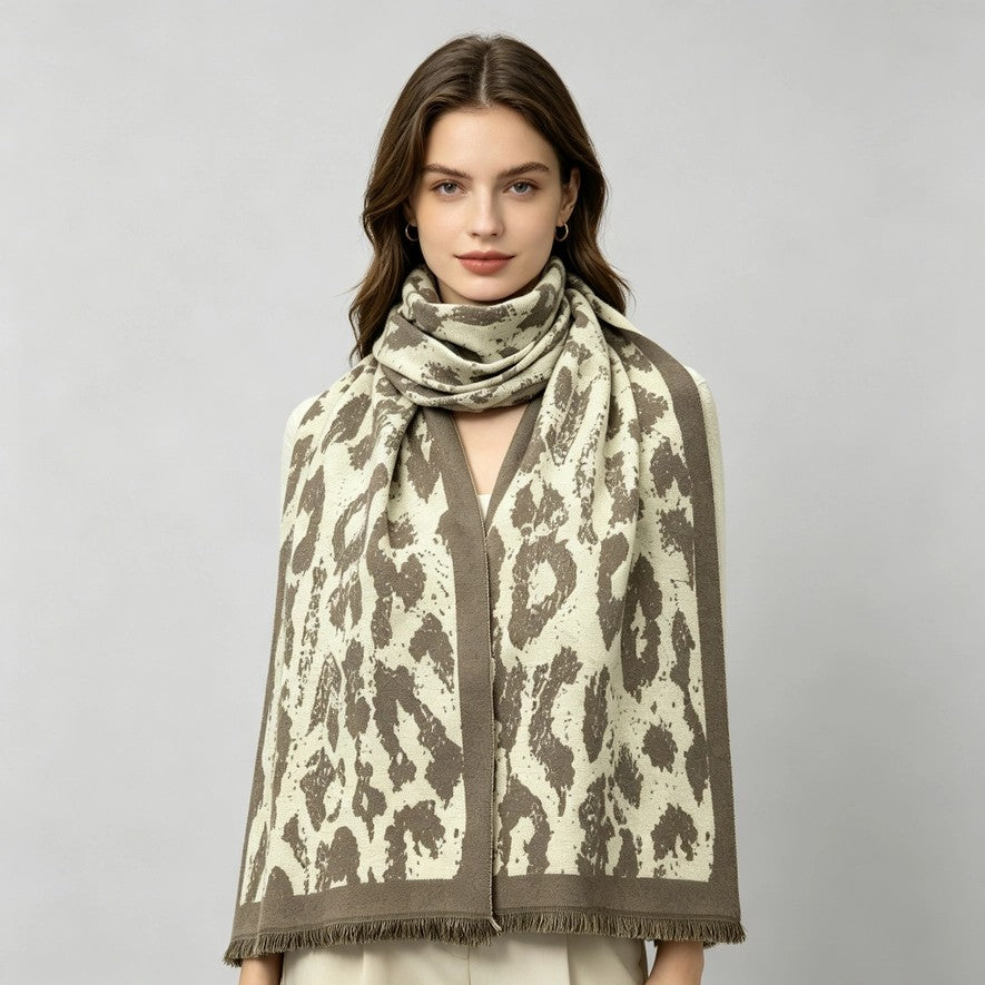 Wild Soul Leopard Pattern Scarf