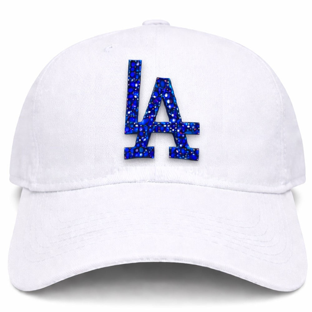 Bedazzled Denim LA Baseball Cap