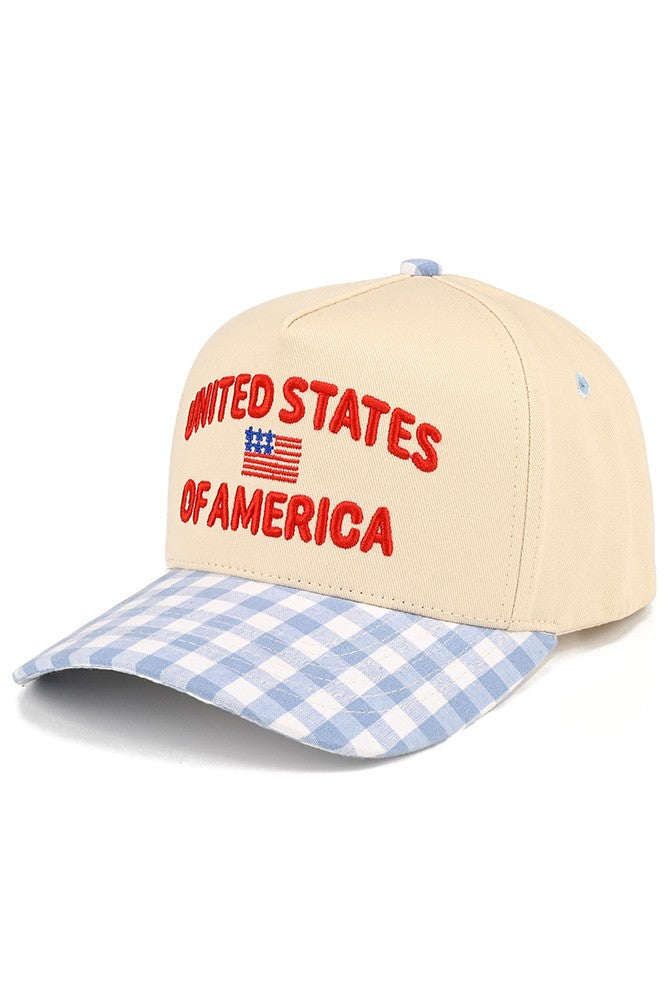 United States Of America Two Tone Trucker Hat