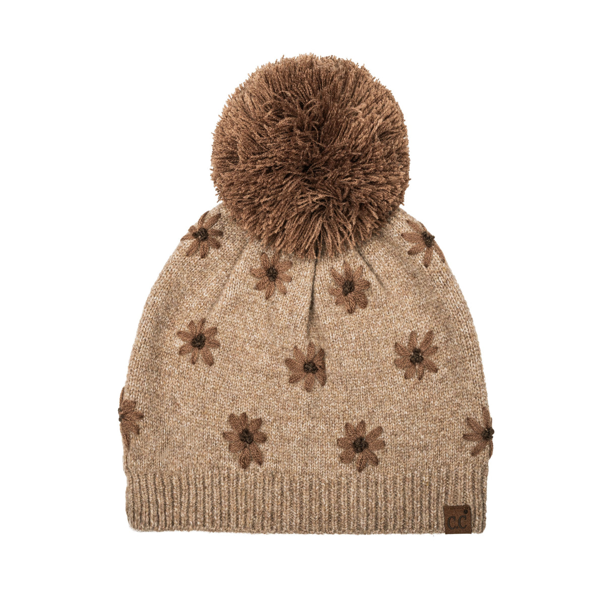Wild flower Pom Pom Beanie