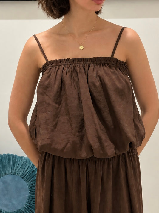 Chestnut Charm Bubble Top