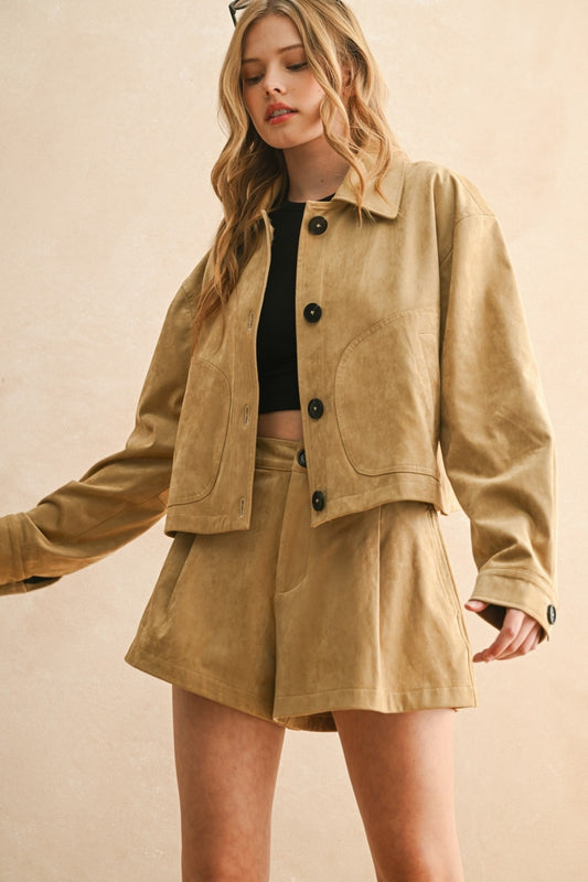 Canyon Glow Suede Jacket