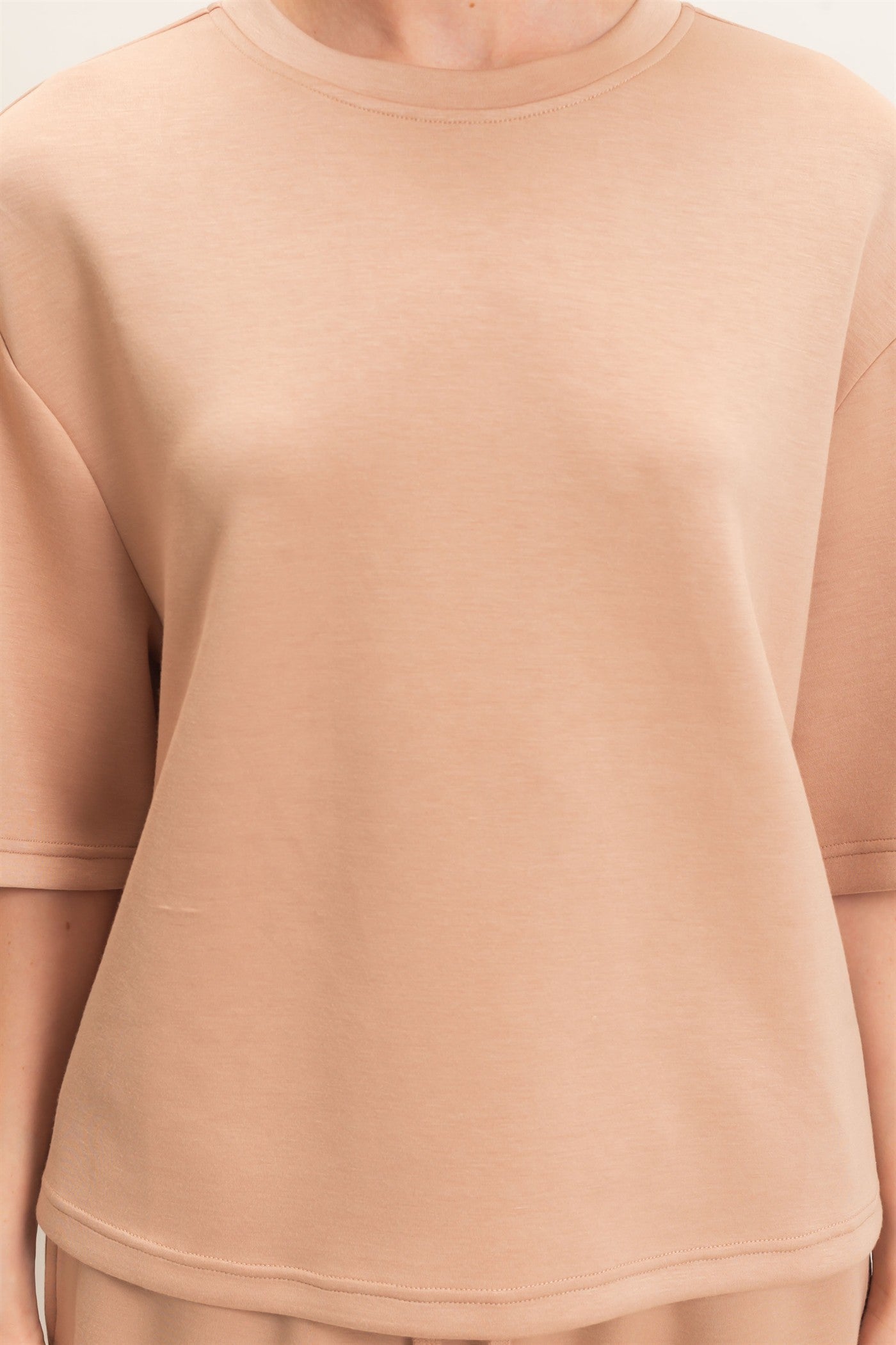 Taupe Cloud Scuba Top