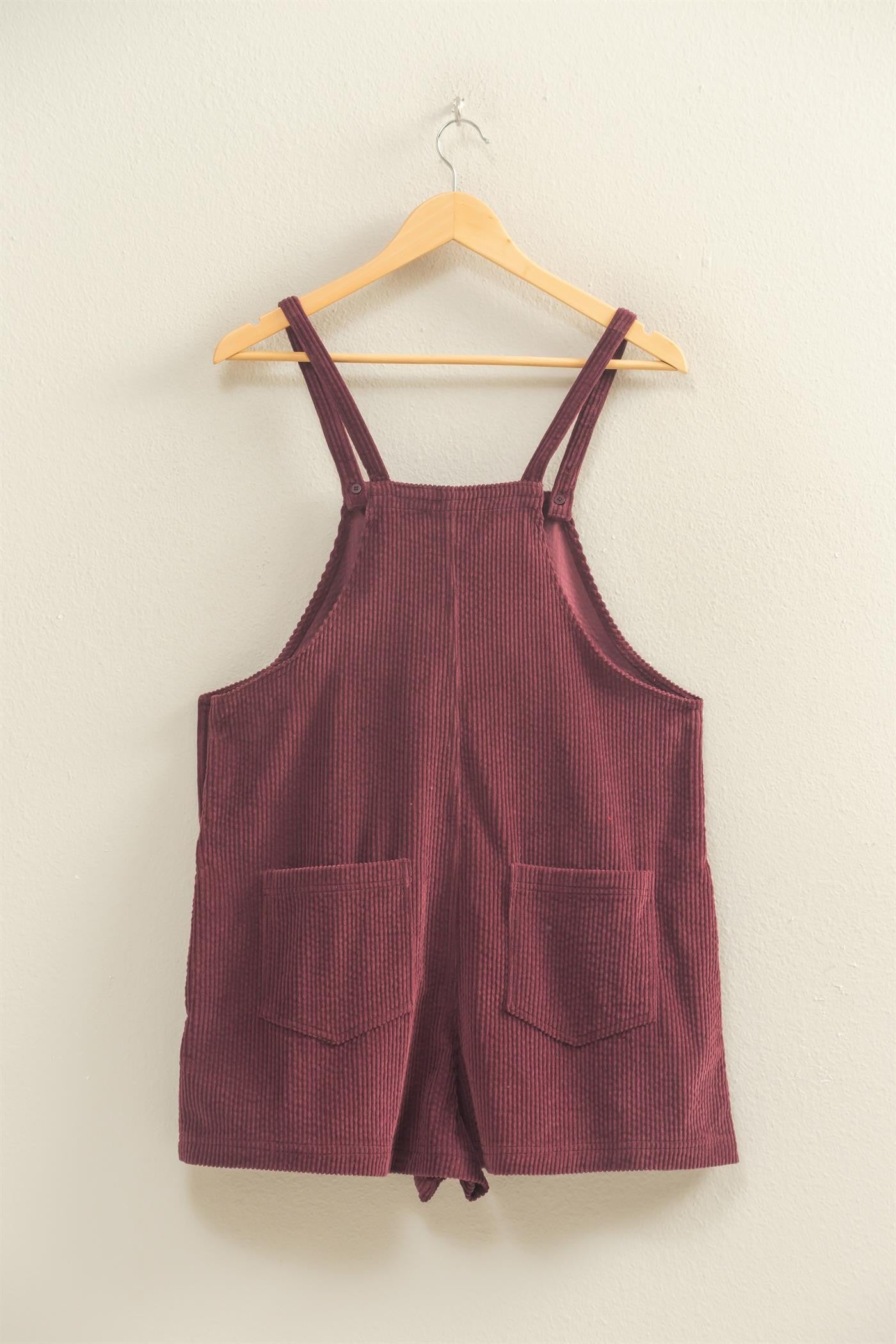 Whispered Memories Corduroy Romper
