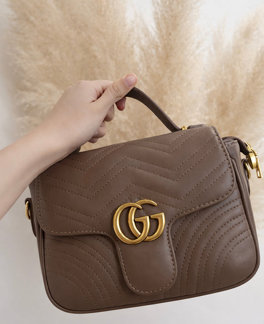 Heart G Luxe Faux Leather Bag