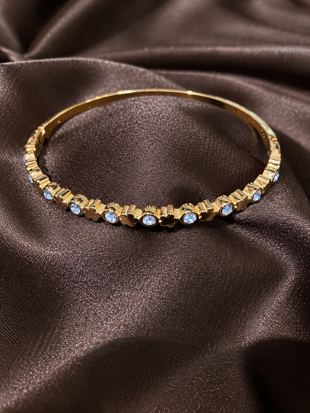 Azure Crystal Bangle