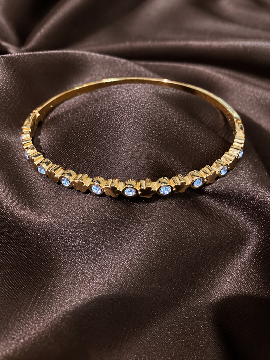 Azure Crystal Bangle
