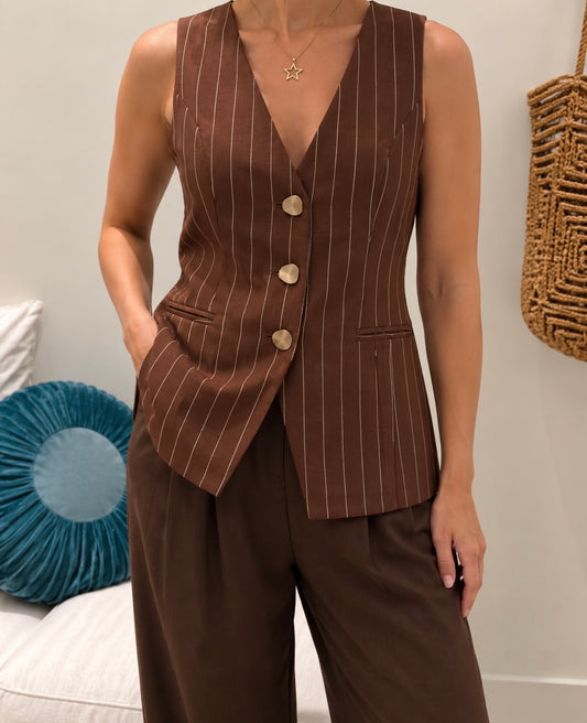 Dakota Stripe Vest