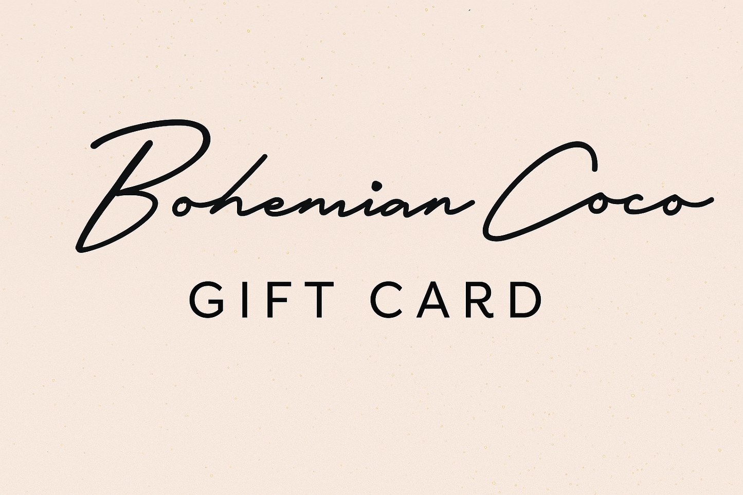 Bohemian Coco gift card
