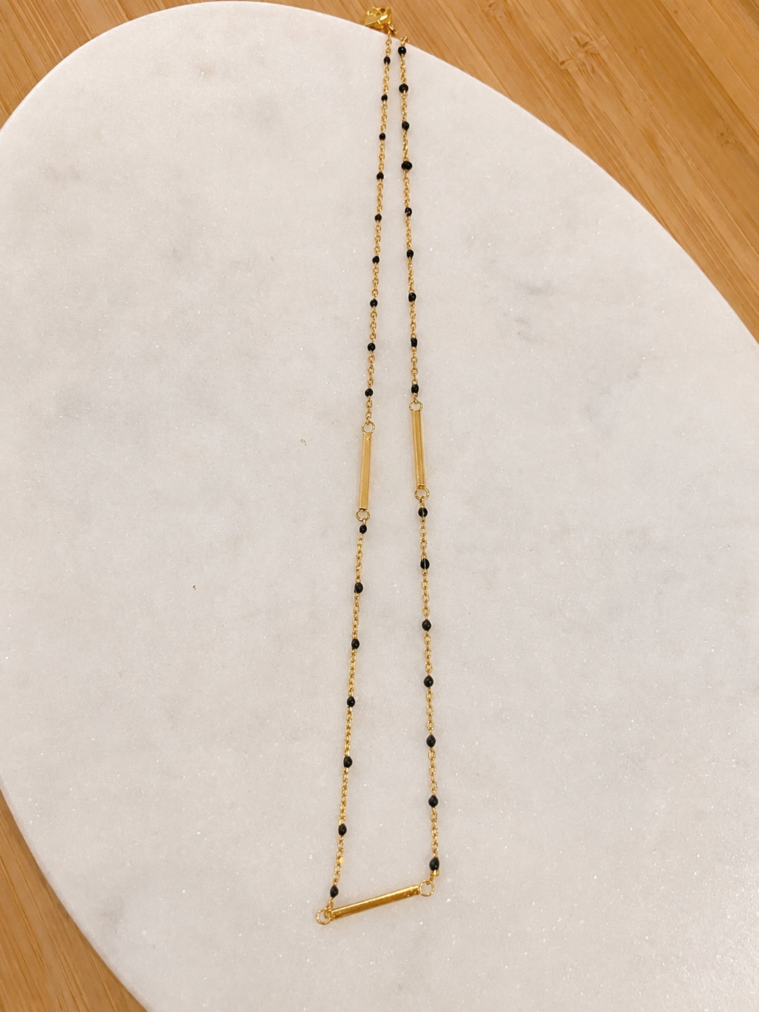 Refined Bar Pendant Necklace