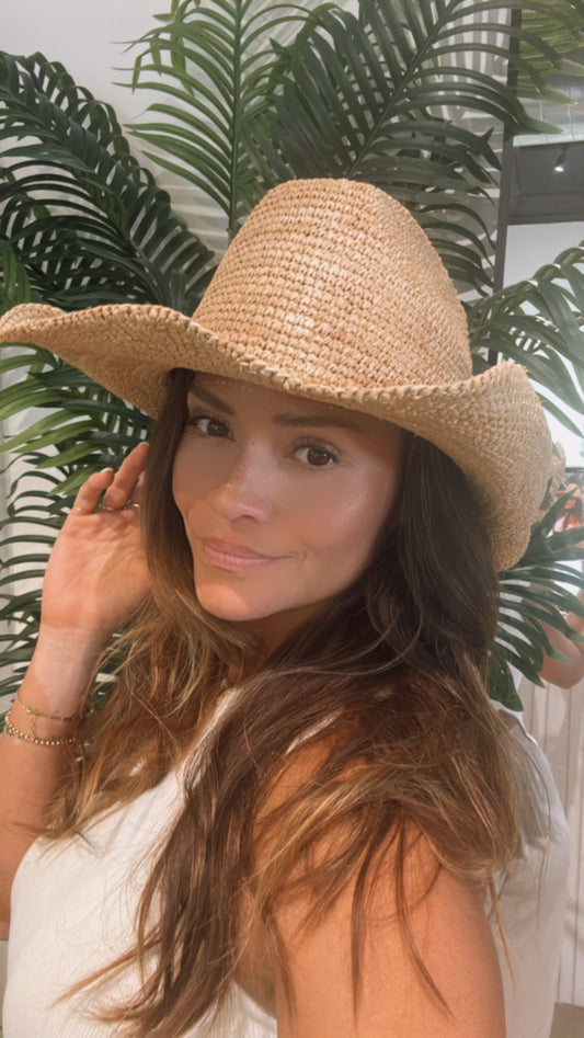 Raffia Straw Braided Hat