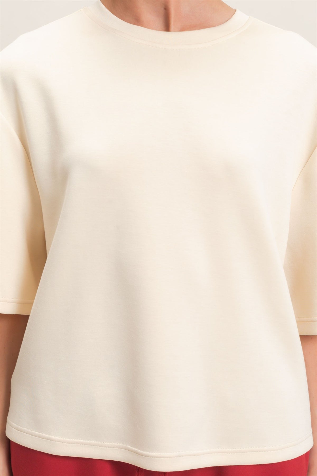 Taupe Cloud Scuba Top