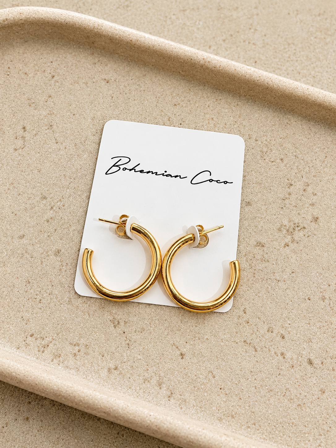 Hazel Half Hoops