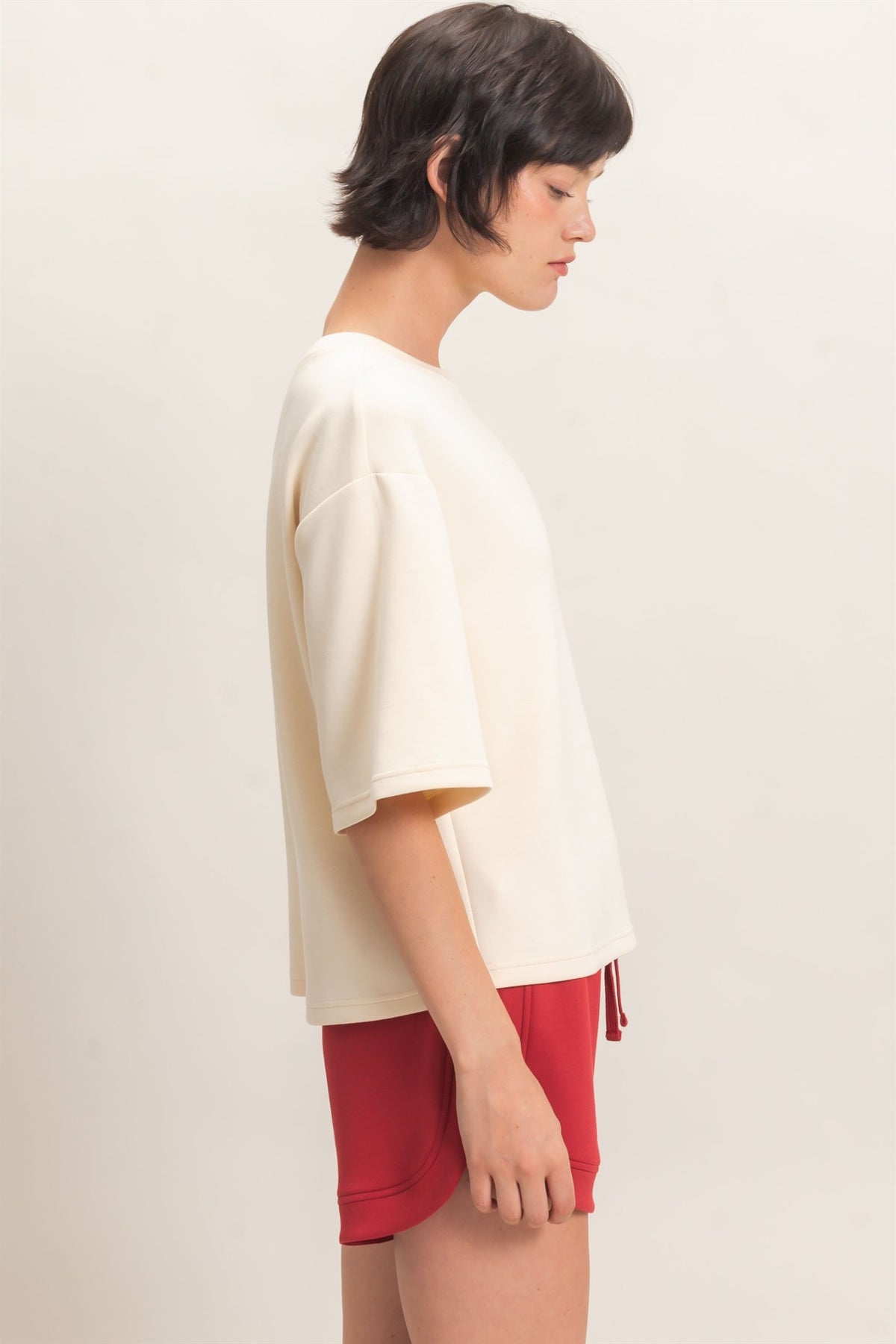 Taupe Cloud Scuba Top