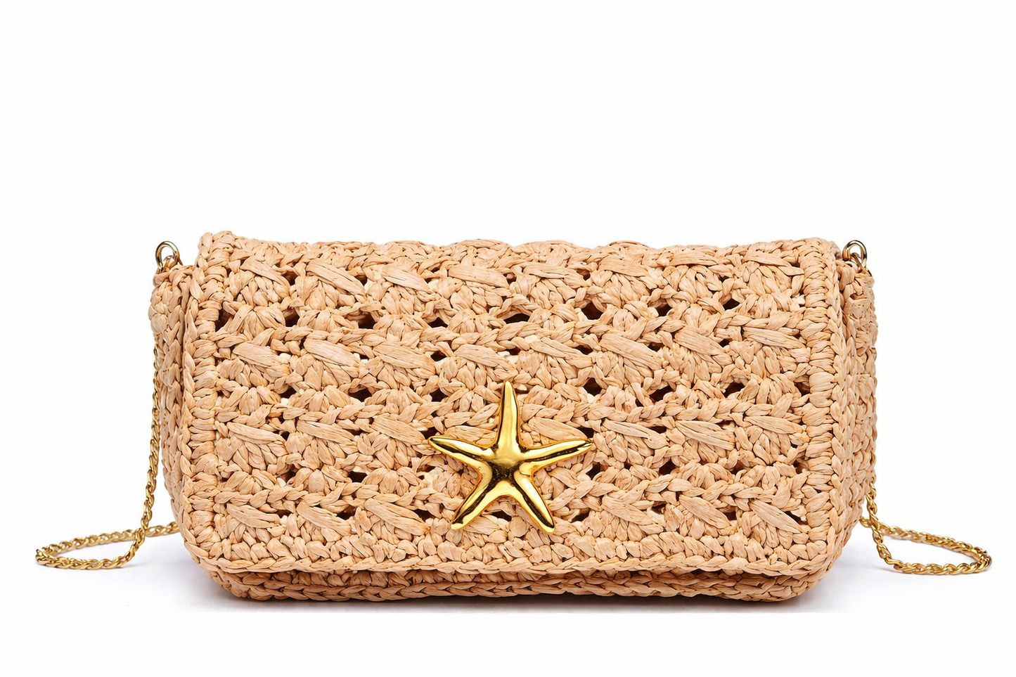 Starfish Woven Clutch