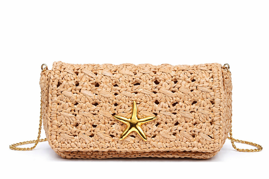 Starfish Woven Clutch