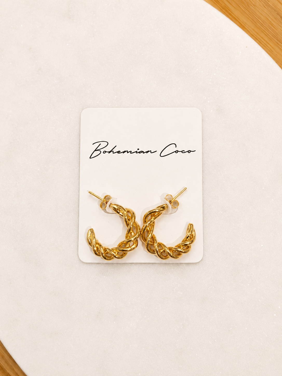 Everly Twist Hoop Earrings