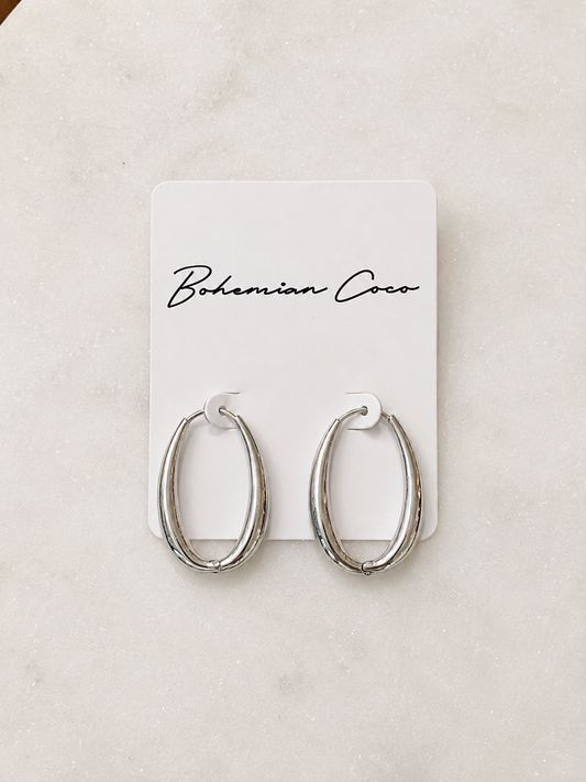 Luna Oval Hoops
