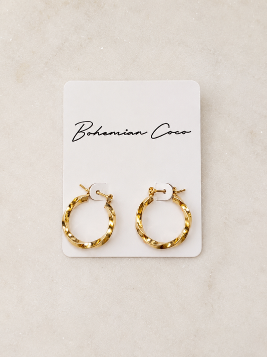 Aria Twist Hoops