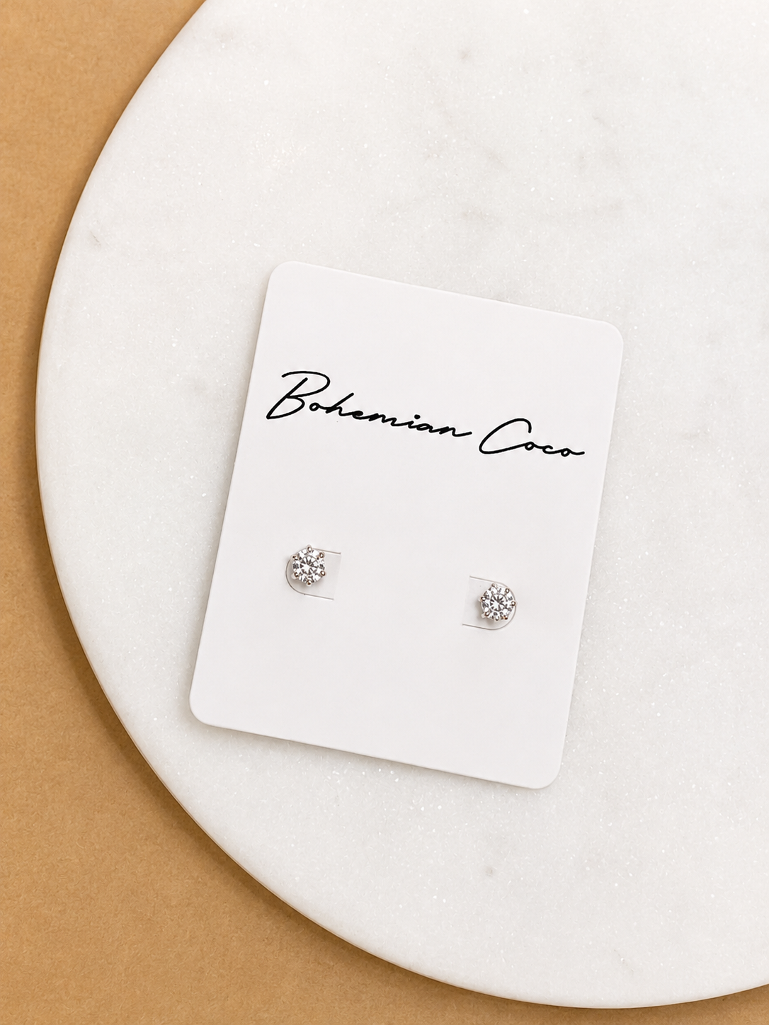 Sterling Silver Mini Rhinestone Studs