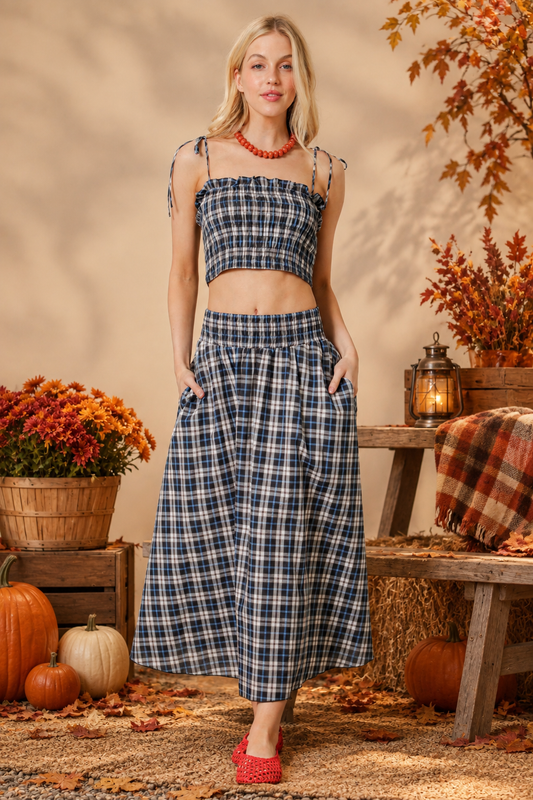 Twilight Plaid Skirt Set