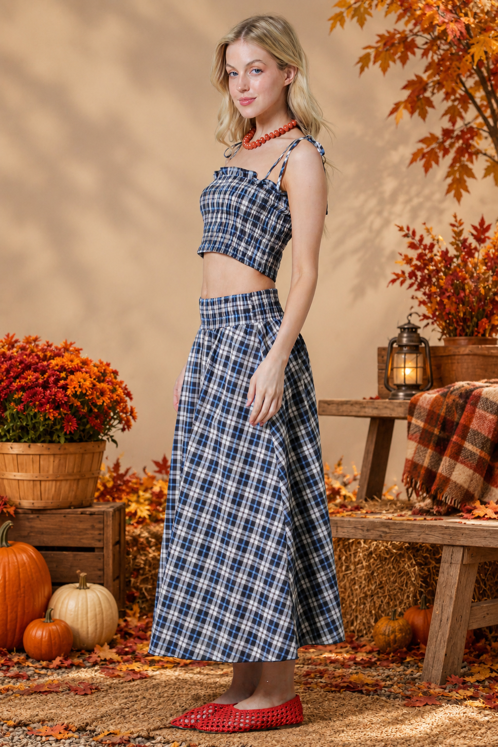 Twilight Plaid Skirt Set