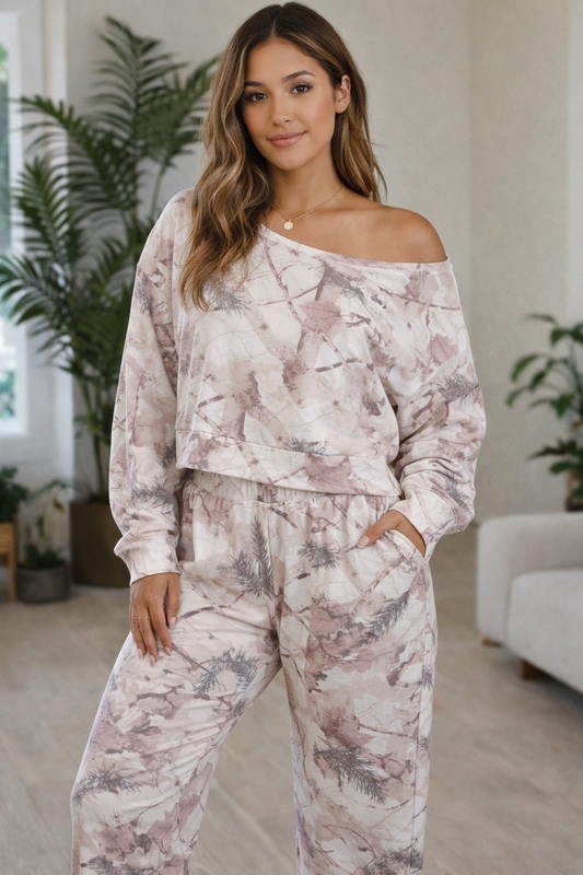Cute in Camo Loungewear Set