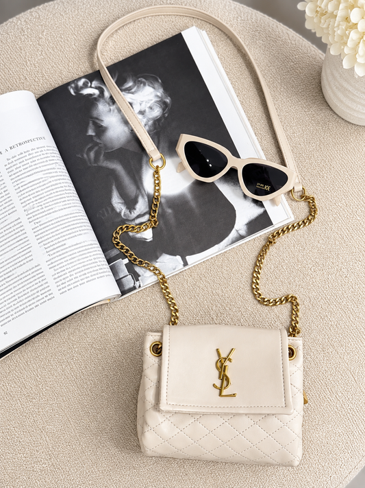 Mini Quilted Design Flap Bag