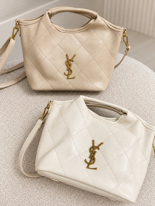 Luxe Shearling Top Handle Handbag