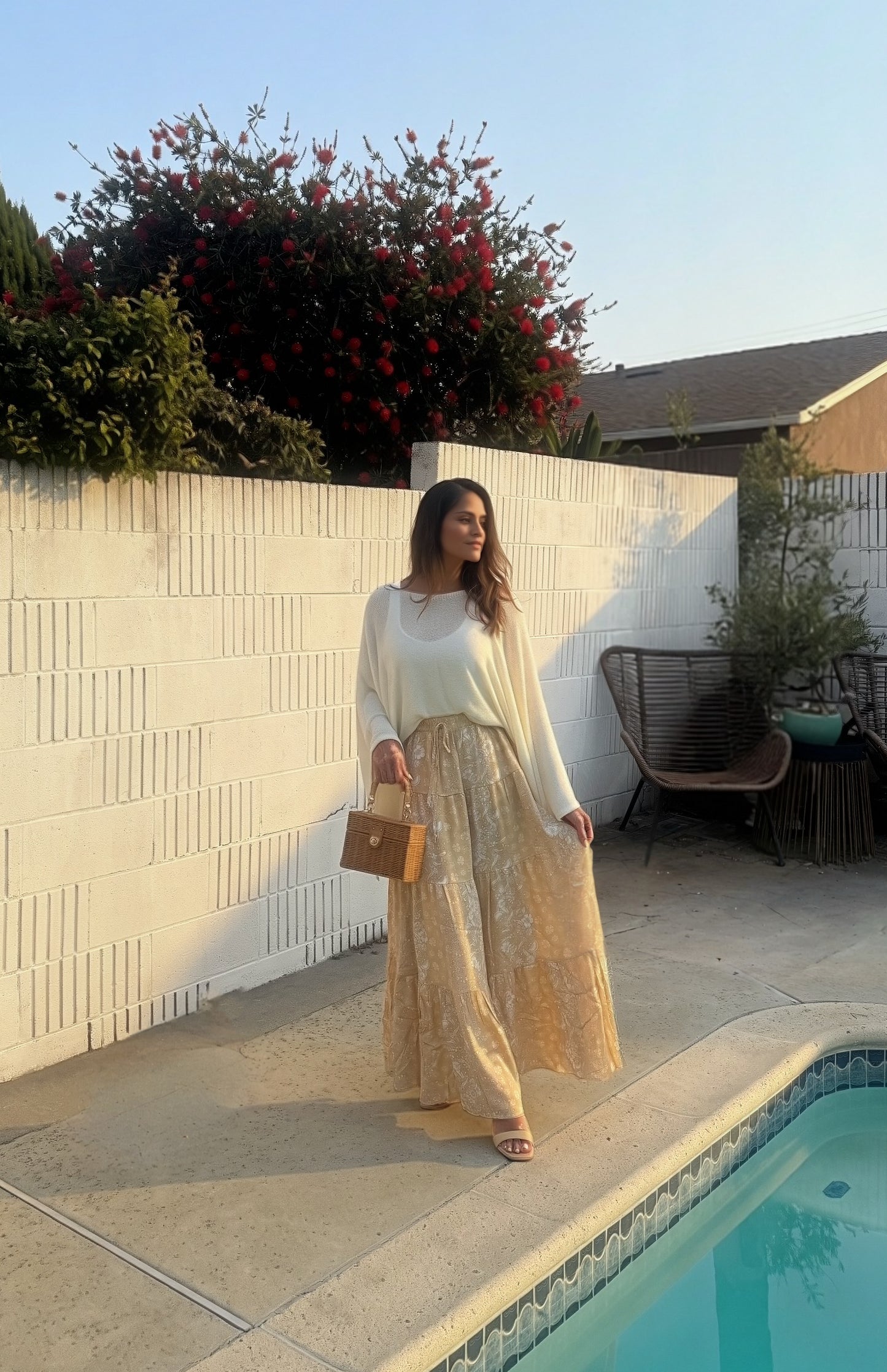 Petal Cloud Knit Sweater