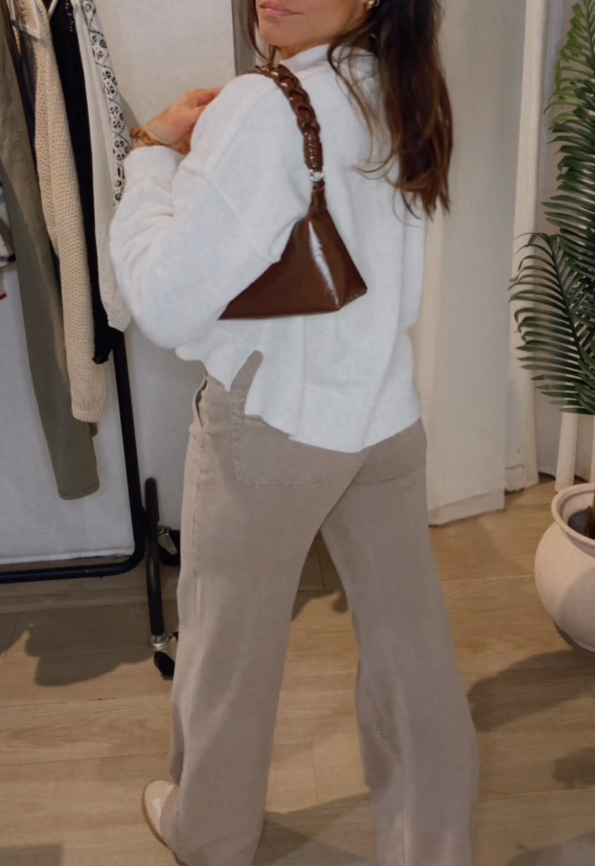 Knit Tie Cotton Cargo Pants