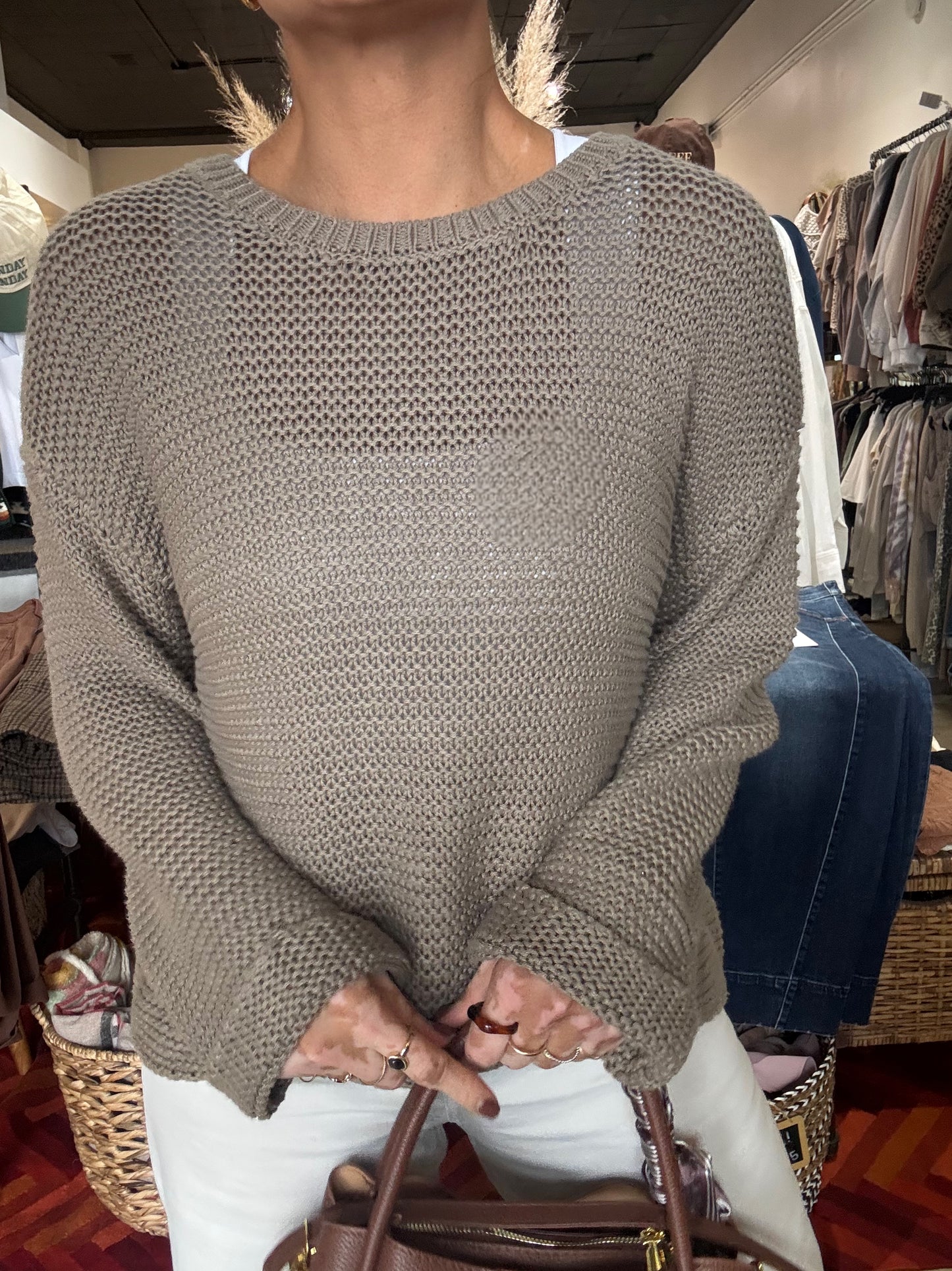 Holiday Pine Knitted Pullover Sweater