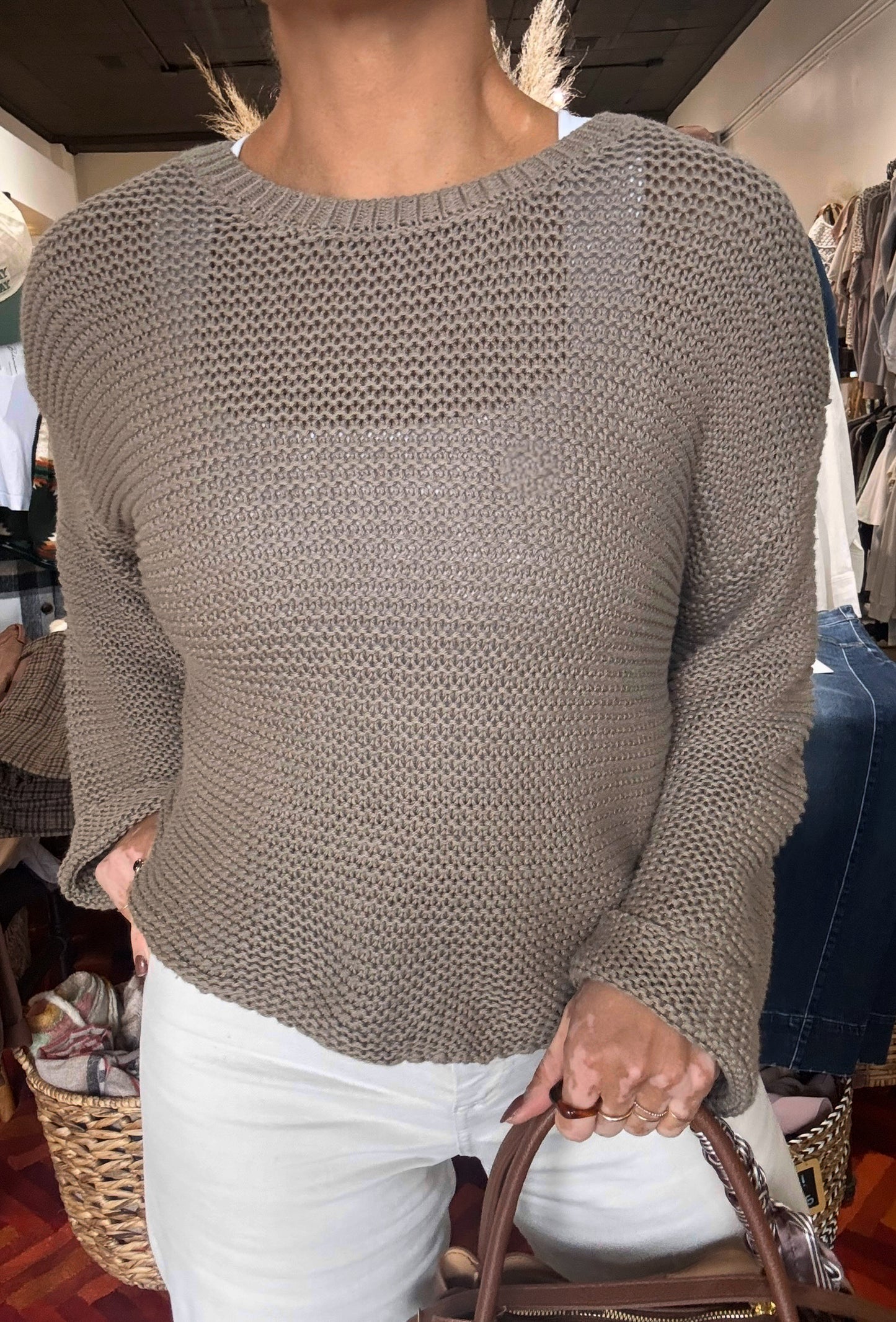 Holiday Pine Knitted Pullover Sweater