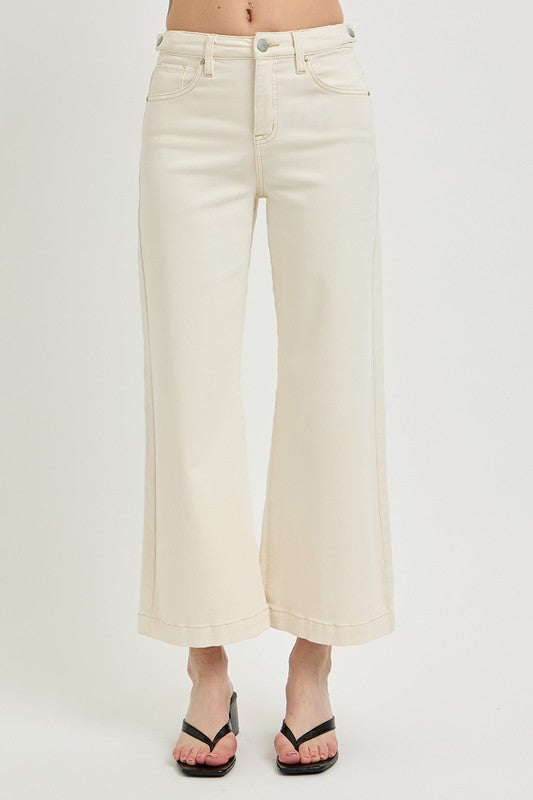 Cream Dream Wide Leg Jeans