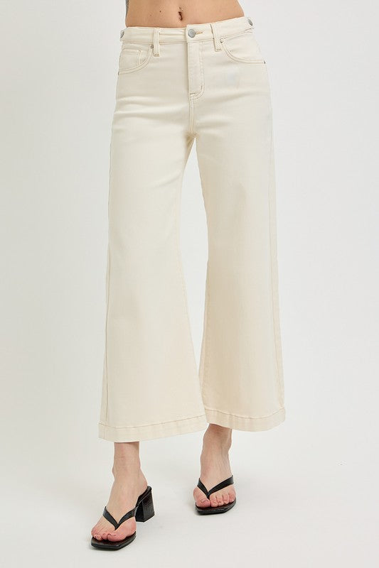 Cream Dream Wide Leg Jeans