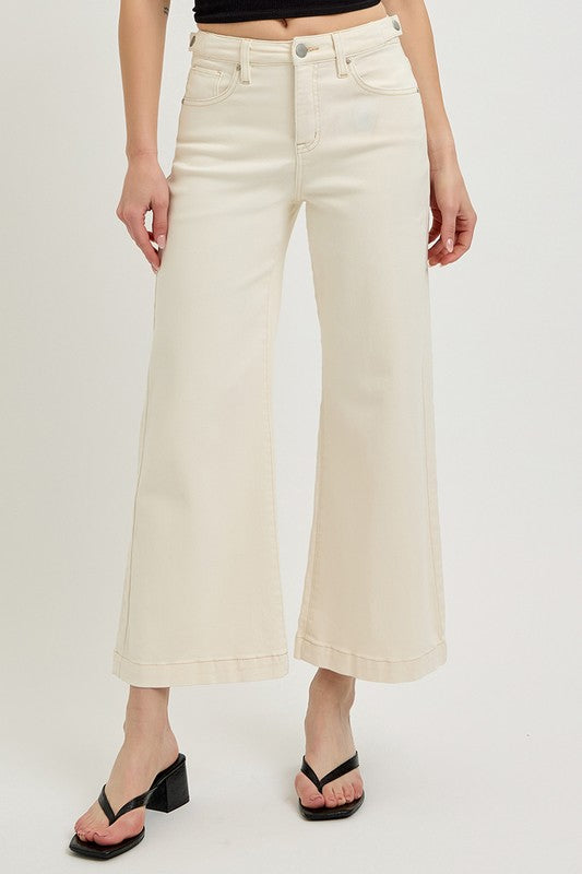 Cream Dream Wide Leg Jeans