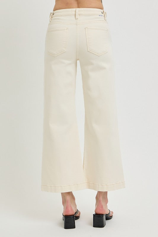 Cream Dream Wide Leg Jeans