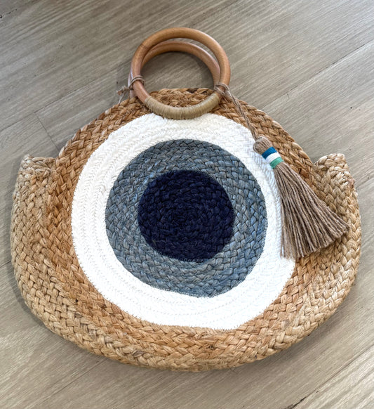 Evil Eye Round Tote