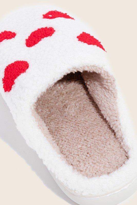 Red Hearts Slippers