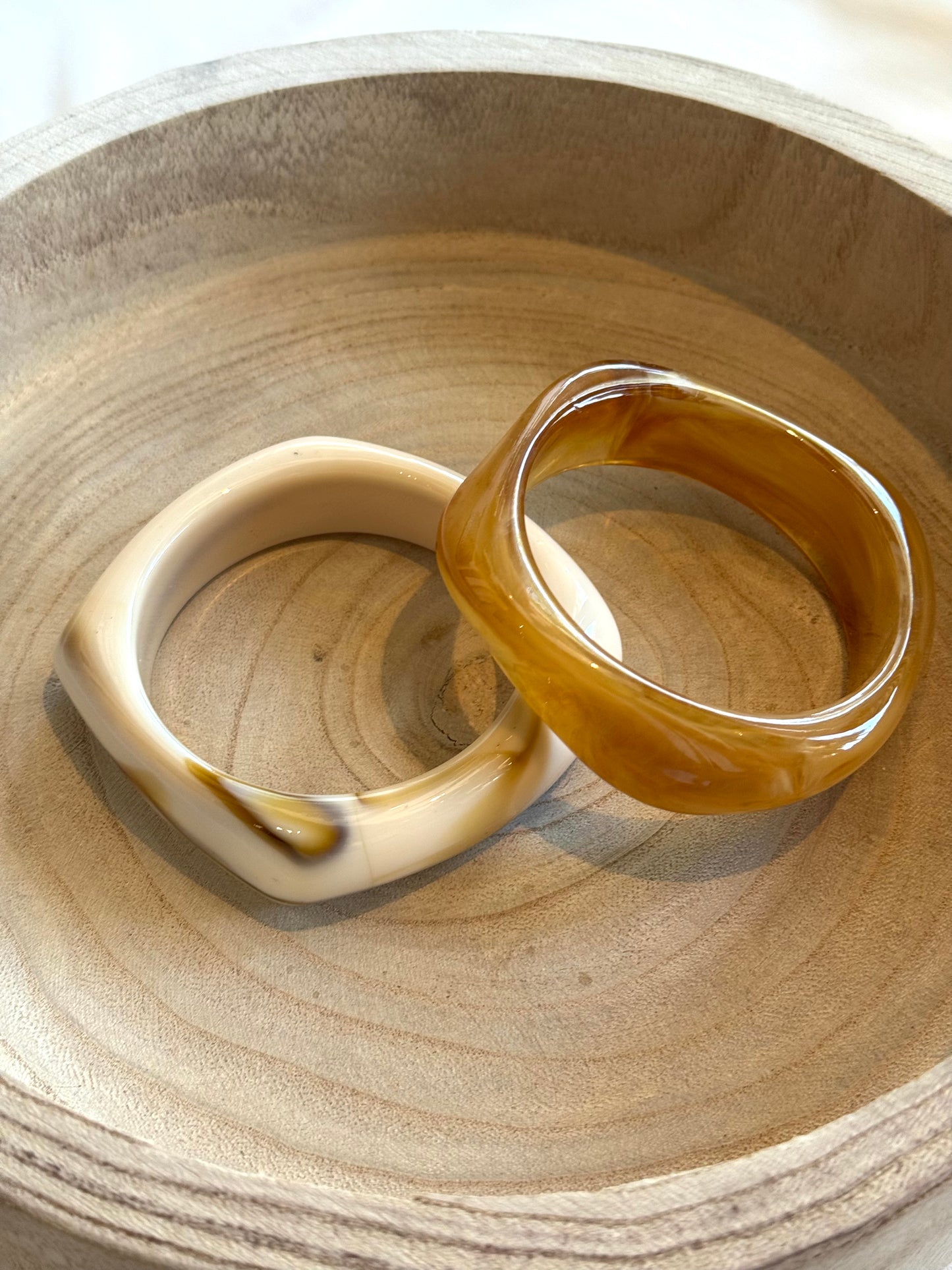 Bold Acrylic Geometric Bangle