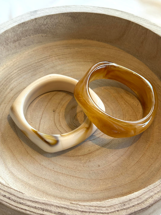Bold Acrylic Geometric Bangle